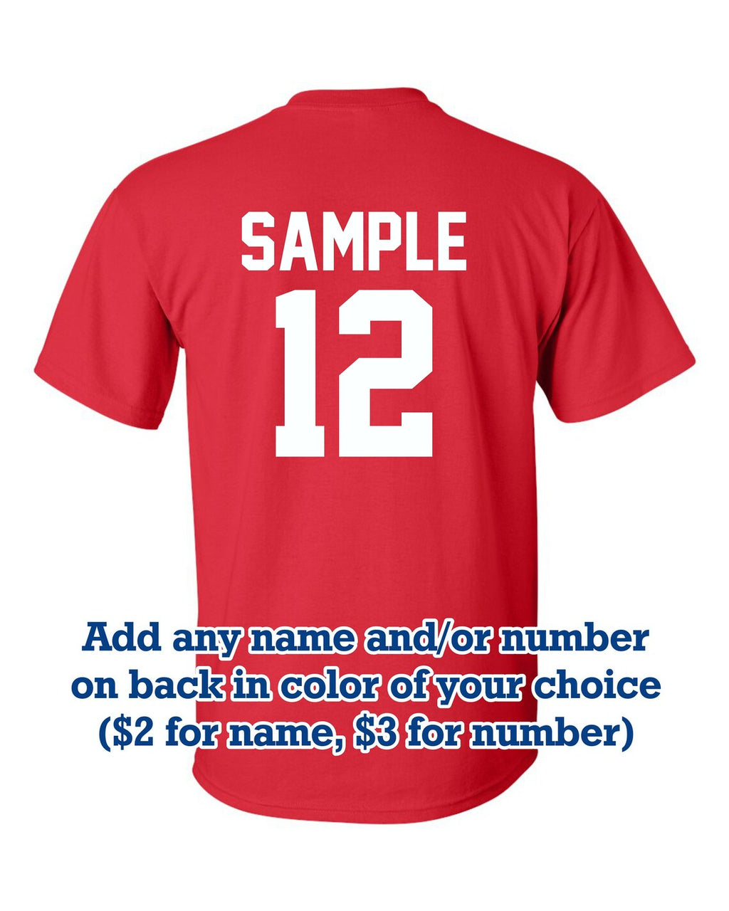 Sports Team T-Shirt with Your Custom Text | Available in Sizes S-5XL